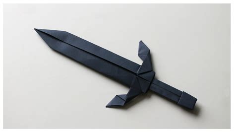 How To Make An Easy Origami Paper Sword Paper Sword Paper Folding