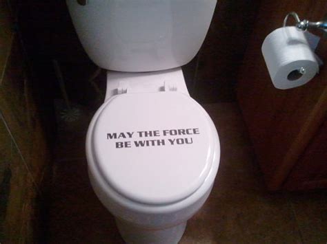 In the most literal sense, the word bathroom means a room with a bath. Laser Engraved Star Wars Toilet Seat,May the force be with ...