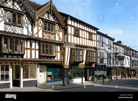 Timber Framed Medieval Buildings Broad Street Ludlow Shropshire