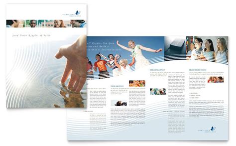 christian ministry brochure template word publisher