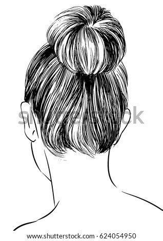 Check spelling or type a new query. Hairstyles Back View Women Bun Stock Vector (Royalty Free ...