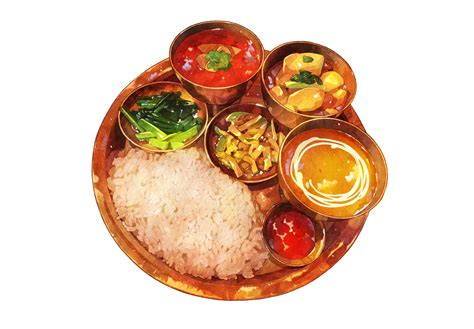 Wallpaper Realistic Food Artwork Rice Vegetables Soup Simple