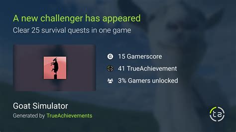 A New Challenger Has Appeared Achievement In Goat Simulator Xbox 360