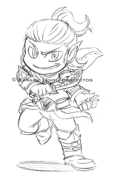 Commission Chibi Dark Elf By Karasutenguproyectos On Deviantart