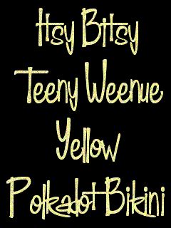 Itsy Bitsy Teenie Weenie Yellow Polka Dot Bikini Brian Hyland