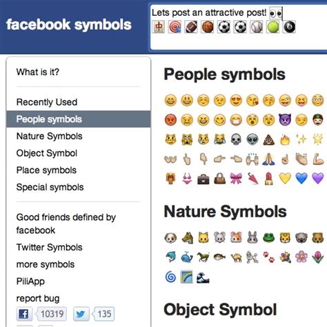 Facebook Symbols Smiley Symbol Emoji Symbol Emoticon And Code List