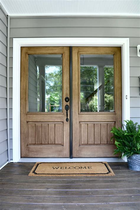 Double door entrance front door door entryway house exterior front door design front porch decorating door design house front wrought iron get inspired with our door idea gallery. Beautiful Homes of Instagram - Home Bunch Interior Design Ideas