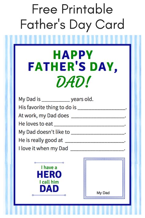 Fathers Day Printables Free Calendar Printables
