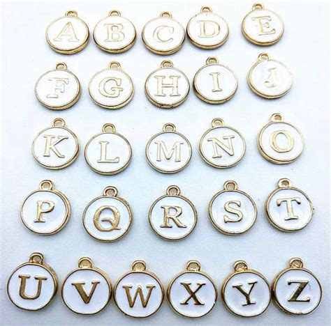 We Now Have Our Alphabet Jewellery Charms Available In White And Gold