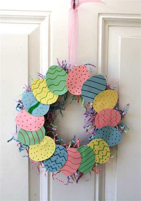 Create A Cute And Colorful Easter Egg Wreath Marin Mommies