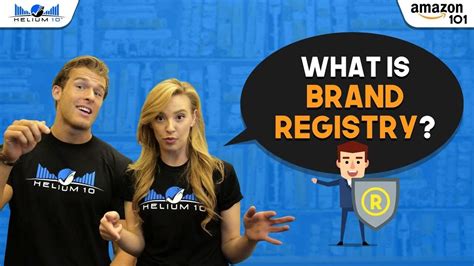 The requirements which follow the guidelines of amazon in terms of brand registry are distributed between various nations separately. What is brand registry? | Amazon 101 - YouTube