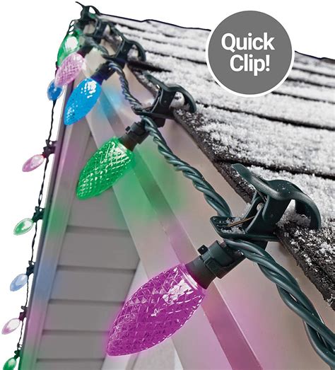 C9 Led Quick Clip Christmas Lights Simple Built In Clip On Outdoor