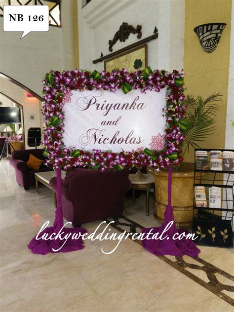 Wedding Decoration Name Board