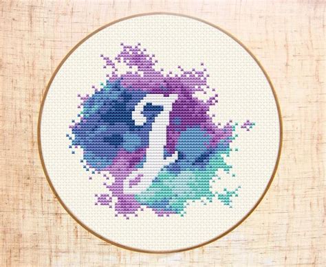 Shop your style at shopbop.com! Letter J cross stitch pattern Modern cross stitch ...