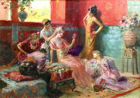 Georges Antoine Rochegrosse The Harem 19th Century Oil Orientalist