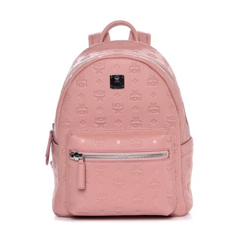 Mcm Calfskin Ottomar Monogram Backpack Pink 305891 Fashionphile