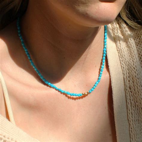 Turquoise Jewelry Natural Turquoise Necklaces For Women Etsy