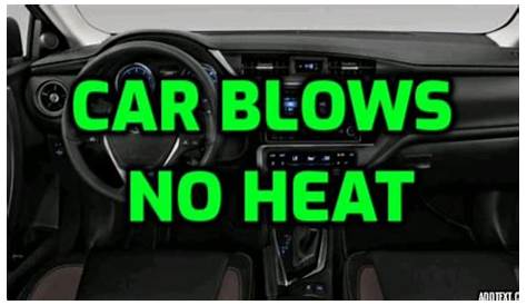 f150 heater not blowing hot air