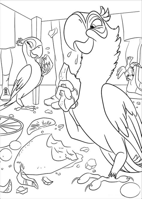 Blu And Jewel Rio Coloring Page Download Print Or Color Online For Free