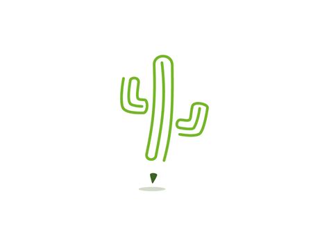 Cactus Art Logo Dribbble Whimsical Logo Cactus Art Illustration