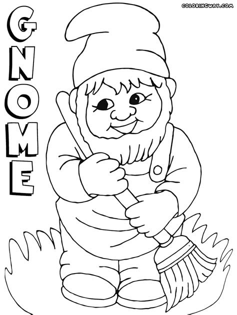 Gnome Coloring Pages Coloring Pages To Download And Print