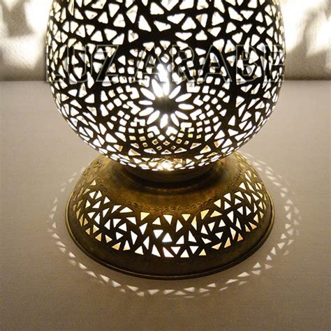 If i got a professional to rewire a lamp, what is reasonable in terms of cost? Grande lampe à poser marocain en cuivre ajouré en forme de ...