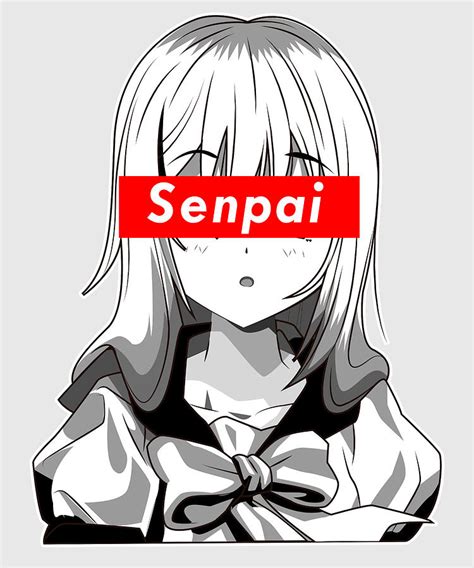 Notice Me Senpai Japanese Anime Manga Designs Digital Art By Ari Shok