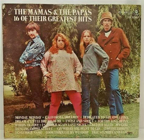 Mamas And Papas 16 Greatest Hits Dunhill Abc Ds 50064 Lp Vintage 60s