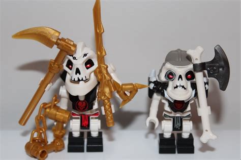 New Lego Ninjago Samukai And Kruncha Skeleton Minifigures 4 Gold