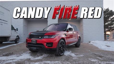 Wrapping A Range Rover In Candy Red Youtube