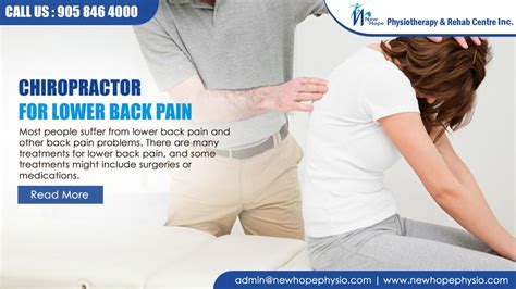 Chiropractor For Lower Back Pain New Hope Physiotherapy