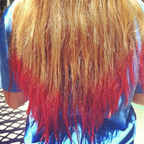 I Dip Dyed My Friends Hair In Koolaid Today Redtips Koolaid