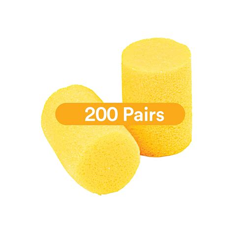 3m Ear Plugs 200 Pairs Box E A R Classic 312 1201 Uncorded Disposable Foam Nrr 29 For