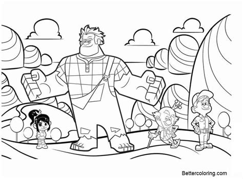 Get ready for it with some great coloring activities for your kids! Characters from Wreck It Ralph Coloring Pages - Free ...