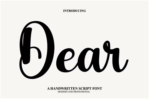 Dear Font By Payjhoshop · Creative Fabrica