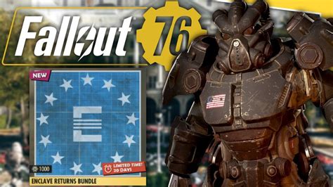 Fallout 76 Atomic Shop Update Enclave Returns Bundle Youtube