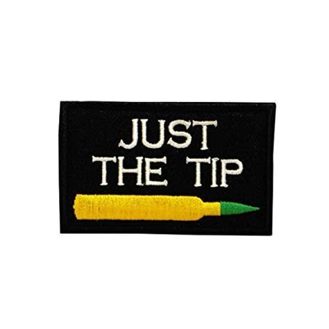 Just The Tip Sniper Embroidered Patch With Velcro Airsoft