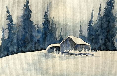 Cabin Watercolor At Explore Collection Of Cabin