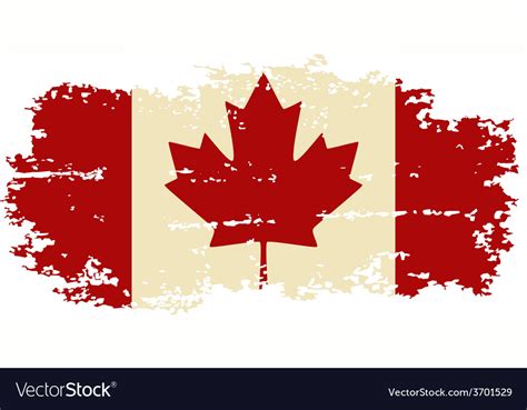Canadian Grunge Flag Royalty Free Vector Image