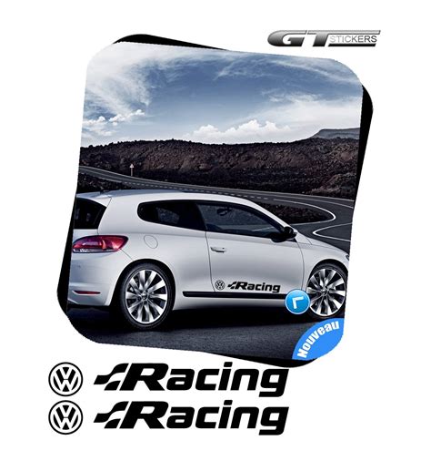 Stickers Vw Volkswagen Racing Gamme 3m Pro Oracal Gtstickers