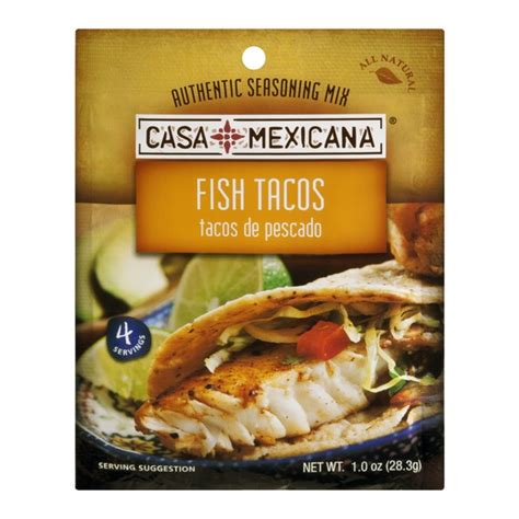 Casa Mexicana Seasoning Mix Fish Tacos 1 Oz Instacart