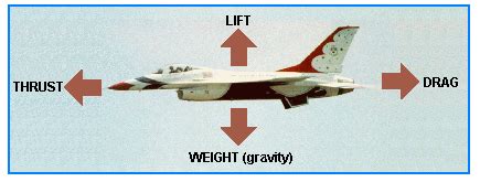 Forces Acting On An Airplane In Flight Level