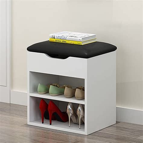 The only point that i would note is that. Amazon.com: ZHEN GUO SHELF Modern White MDF Small Shoe ...