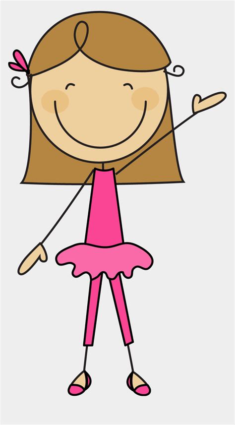 Girl Stick Figure Clip Art