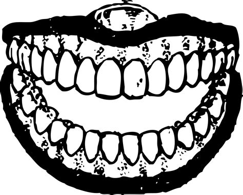 Tooth Teeth Clipart Black And White Free Clipart Images Clip Art
