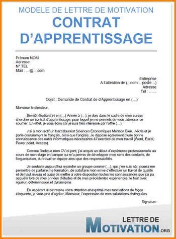 Modele De Cv Pour Un Contrat D Apprentissage