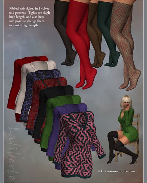 Laliberte Sexy Sweater Dress V4 3d Figure Assets Rpublishing