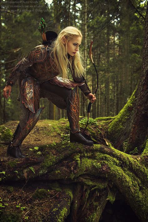 Elf Warrior Archer Lorien Lord Of The Ringselven Armor Set Elf Cosplay
