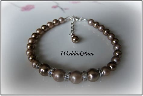 Bridesmaid Bracelet Swarovski Pearls Wedding Jewelry Etsy