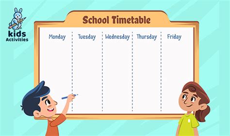 Free Printable School Schedule Template 2021 ⋆ Kids Activities